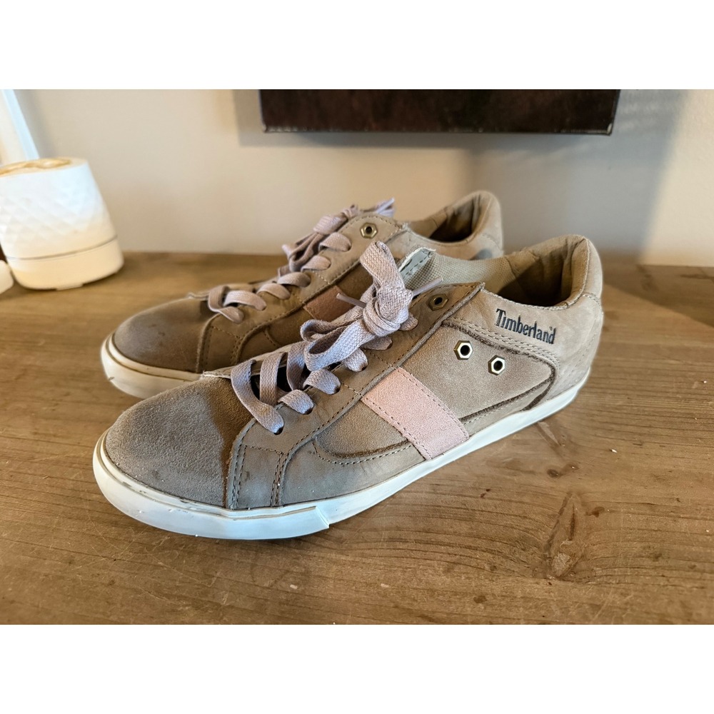 Timberland Earthkeepers Women Casual Lace Up Sneakers Taupe Pink Size 8W